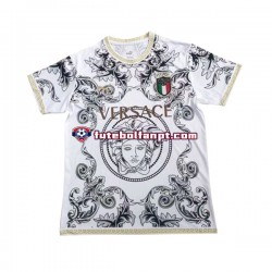 Camisola Seleção Italiana Branco Versace Época 2023/2024 Manga Curta ,Homem