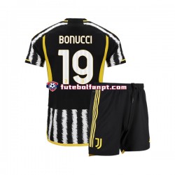 Camisola Principal Juventus Leonardo Bonucci 19 Época 2023/2024 Manga Curta ,Criança