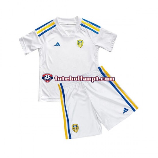 Camisola Principal Leeds United Época 2023/2024 Manga Curta ,Criança