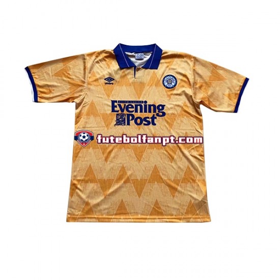 Camisola Alternativo Leeds United Retro 1991-1992 Manga Curta ,Homem