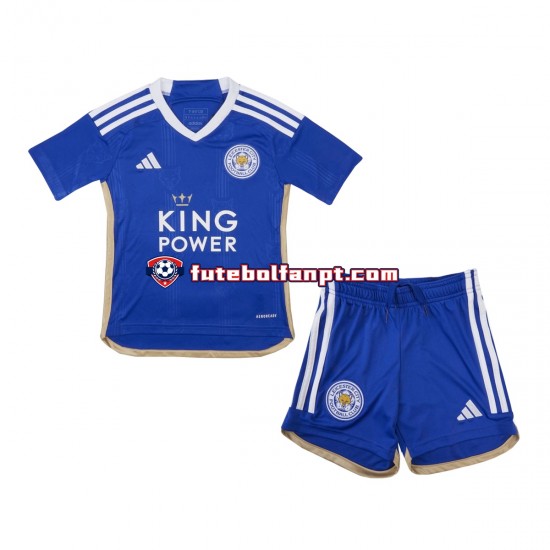 Camisola Principal Leicester City Época 2023/2024 Manga Curta ,Criança