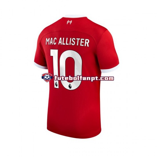 Camisola Principal Liverpool Alexis Mac Allister 10 Época 2023/2024 Manga Curta ,Homem