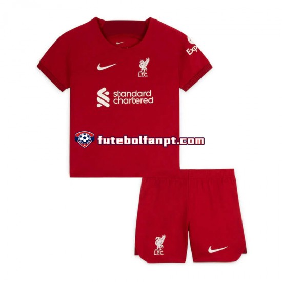 Camisola Principal Liverpool Época 2022/2023 Manga Curta ,Criança