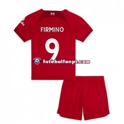 Camisola Principal Liverpool Firmino 9 Época 2022/2023 Manga Curta ,Criança