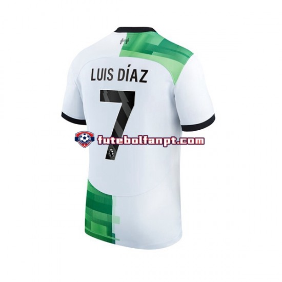 Camisola Alternativo Liverpool Luis Diaz 7 Época 2023/2024 Manga Curta ,Homem