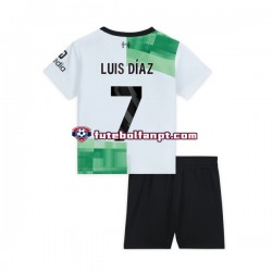 Camisola Alternativo Liverpool Luis Diaz 7 Época 2023/2024 Manga Curta ,Criança