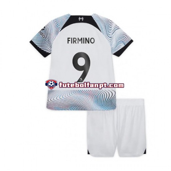 Camisola Alternativo Liverpool Roberto Firmino 9 Época 2022/2023 Manga Curta ,Criança