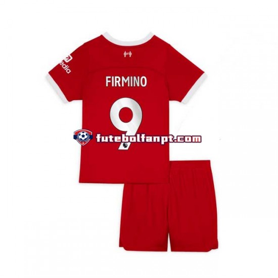 Camisola Principal Liverpool Roberto Firmino 9 Época 2023/2024 Manga Curta ,Criança