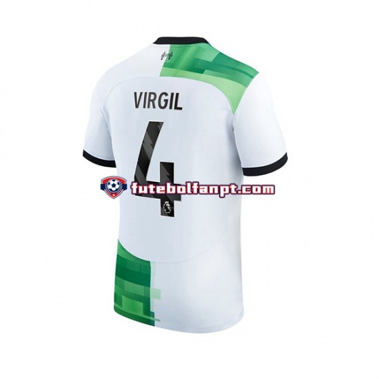 Camisola Alternativo Liverpool Virgil van Dijk 4 Época 2023/2024 Manga Curta ,Homem