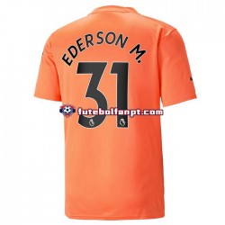 Camisola Alternativa (2ª) Guarda-redes Manchester City Ederson M. 31 Época 2022/2023 Manga Curta ,Homem