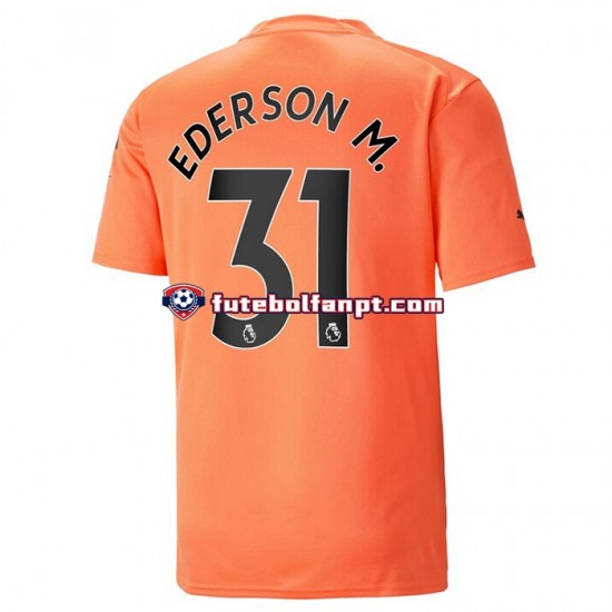 Camisola Alternativa (2ª) Guarda-redes Manchester City Ederson M. 31 Época 2022/2023 Manga Curta ,Homem