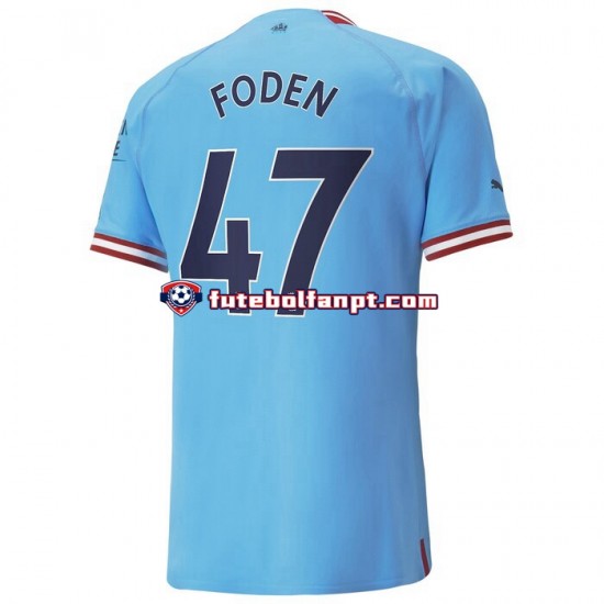 Camisola Principal Manchester City Foden 47 Época 2022/2023 Manga Curta ,Homem