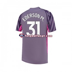 Camisola Alternativo Guarda-redes Manchester City Ederson Moraes 31 Época 2023/2024 Manga Curta ,Homem