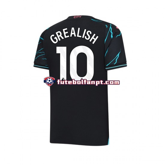 Camisola Alternativa (2ª) Manchester City Jack Grealish 10 Época 2023/2024 Manga Curta ,Homem