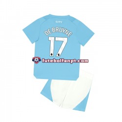 Camisola Principal Manchester City Kevin De Bruyne 17 Época 2023/2024 Manga Curta ,Criança