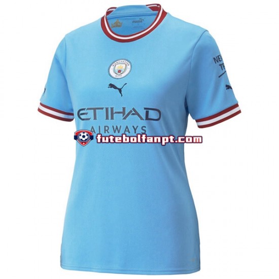 Camisola Principal Manchester City Época 2022/2023 Manga Curta ,Senhora