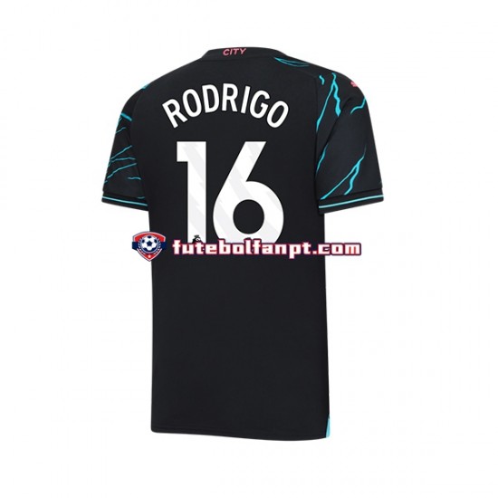 Camisola Alternativa (2ª) Manchester City Rodri Hernandez 16 Época 2023/2024 Manga Curta ,Homem