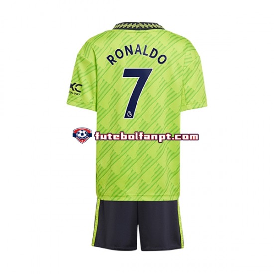 Camisola Alternativa (2ª) Manchester United Cristiano Ronaldo 7 Época 2022/2023 Manga Curta ,Criança