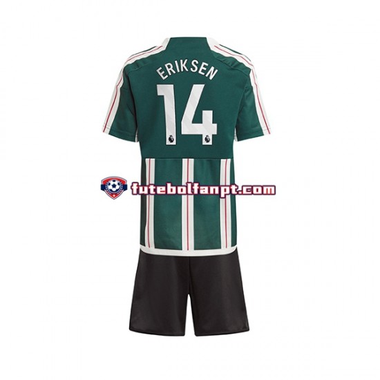 Camisola Alternativo Manchester United Eriksen 14 Época 2023/2024 Manga Curta ,Criança