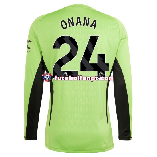 Camisola Principal Guarda-redes Manchester United Andre Onana 24 Época 2023/2024 Manga Comprida ,Homem