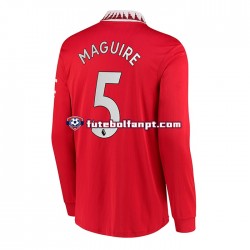 Camisola Principal Manchester United Harry Maguire 5 Época 2022/2023 Manga Comprida ,Homem