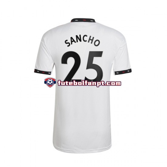 Camisola Alternativo Manchester United Jadon Sancho 25 Época 2022/2023 Manga Curta ,Homem