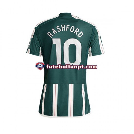 Camisola Alternativo Manchester United Marcus Rashford 10 Época 2023/2024 Manga Curta ,Homem