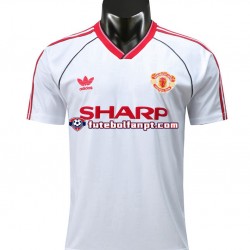 Camisola Alternativo Manchester United Retro 1988 Manga Curta ,Homem