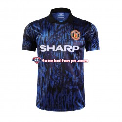 Camisola Alternativo Manchester United Retro 1993 Manga Curta ,Homem