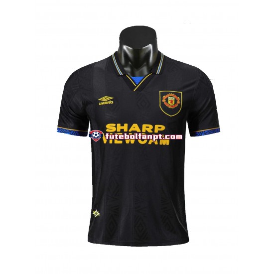 Camisola Alternativo Manchester United Retro 1994 Manga Curta ,Homem