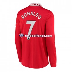 Camisola Principal Manchester United Ronaldo 7 Época 2022/2023 Manga Comprida ,Homem