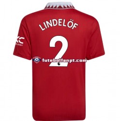 Camisola Principal Manchester United Victor Lindelof 2 Época 2022/2023 Manga Curta ,Homem