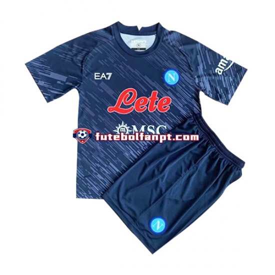 Camisola Alternativa (2ª) Napoli Época 2022/2023 Manga Curta ,Criança