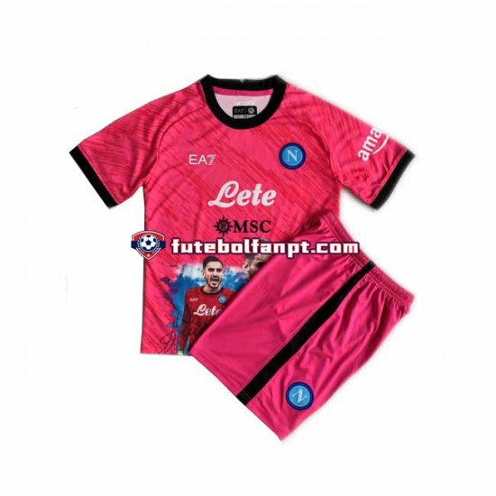 Camisola Principal Guarda-redes Napoli Face Game Alex Meret 1 Época 2022/2023 Manga Curta ,Criança