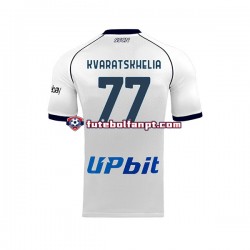 Camisola Alternativo Napoli Khvicha Kvaratskhelia 77 Época 2023/2024 Manga Curta ,Homem