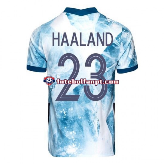 Camisola Alternativo Seleção Norueguesa Erling Haaland 23 2020-2021 Manga Curta ,Homem