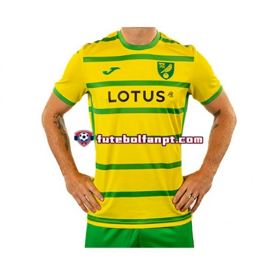 Camisola Principal Norwich City Época 2023/2024 Manga Curta ,Homem