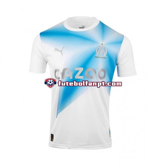 Camisola Principal Olympique de Marseille Anniversary 2022 2023 Manga Curta ,Homem