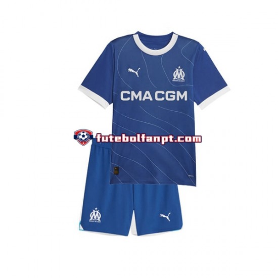 Camisola Alternativo Olympique de Marseille Época 2023/2024 Manga Curta ,Criança