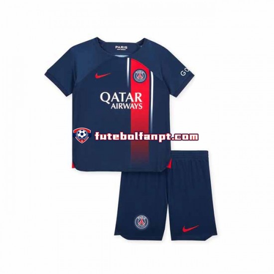 Camisola Principal Paris Saint-Germain Época 2023/2024 Manga Curta ,Criança