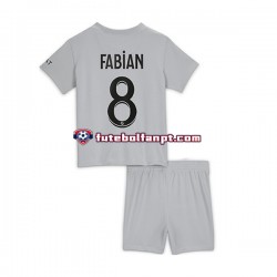 Camisola Alternativo Paris Saint-Germain Fabian 8 Época 2022/2023 Manga Curta ,Criança