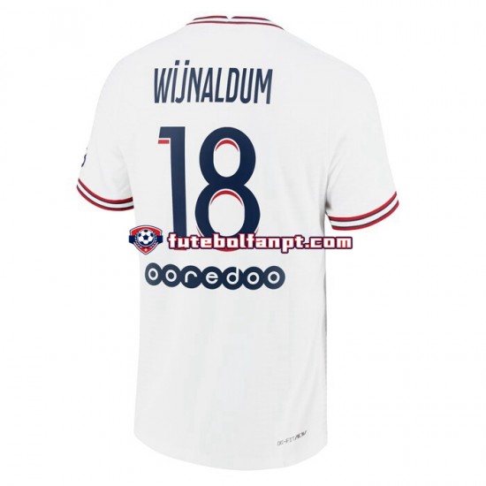 Camisola Alternativa (3ª) Paris Saint-Germain Georginio Wijnaldum 18 Época 2021/2022 Manga Curta ,Homem