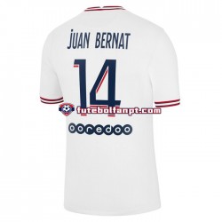 Camisola Alternativa (3ª) Paris Saint-Germain Juan Bernat 14 Época 2021/2022 Manga Curta ,Homem