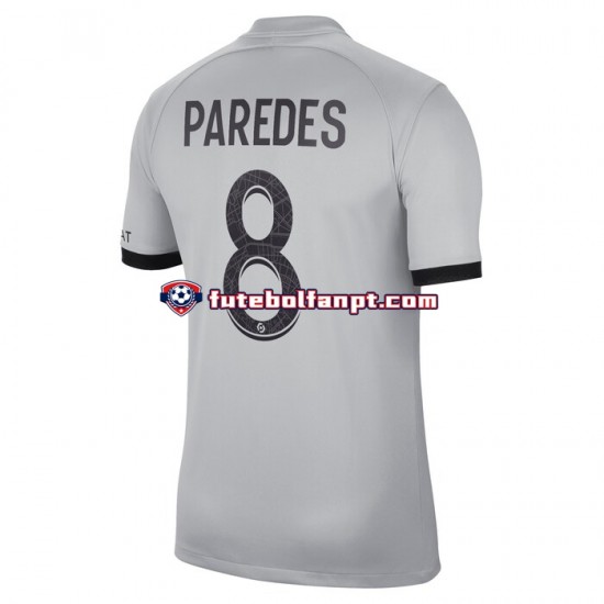 Camisola Alternativo Paris Saint-Germain Leandro Paredes 8 Época 2022/2023 Manga Curta ,Homem