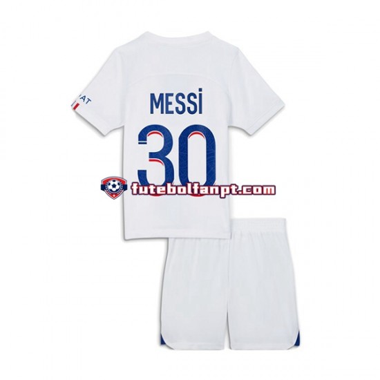 Camisola Alternativa (2ª) Paris Saint-Germain Messi 30 Época 2022/2023 Manga Curta ,Criança