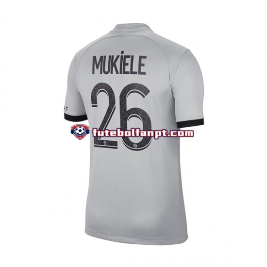 Camisola Alternativo Paris Saint-Germain Mukiele 26 Época 2022/2023 Manga Curta ,Homem