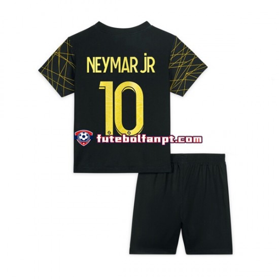 Camisola Alternativa (3ª) Paris Saint-Germain Neymar JR 10 Época 2022/2023 Manga Curta ,Criança