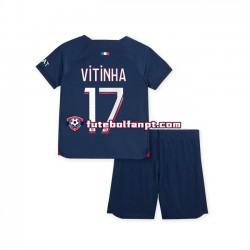 Camisola Principal Paris Saint-Germain Vitinha 17 Época 2023/2024 Manga Curta ,Criança