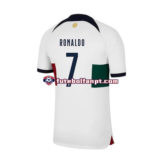 Camisola Alternativo Seleção Portuguesa Ronaldo 7 World Cup 2022 Manga Curta ,Homem