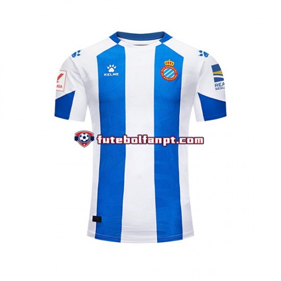 Camisola Principal RCD Espanyol Época 2023/2024 Manga Curta ,Homem